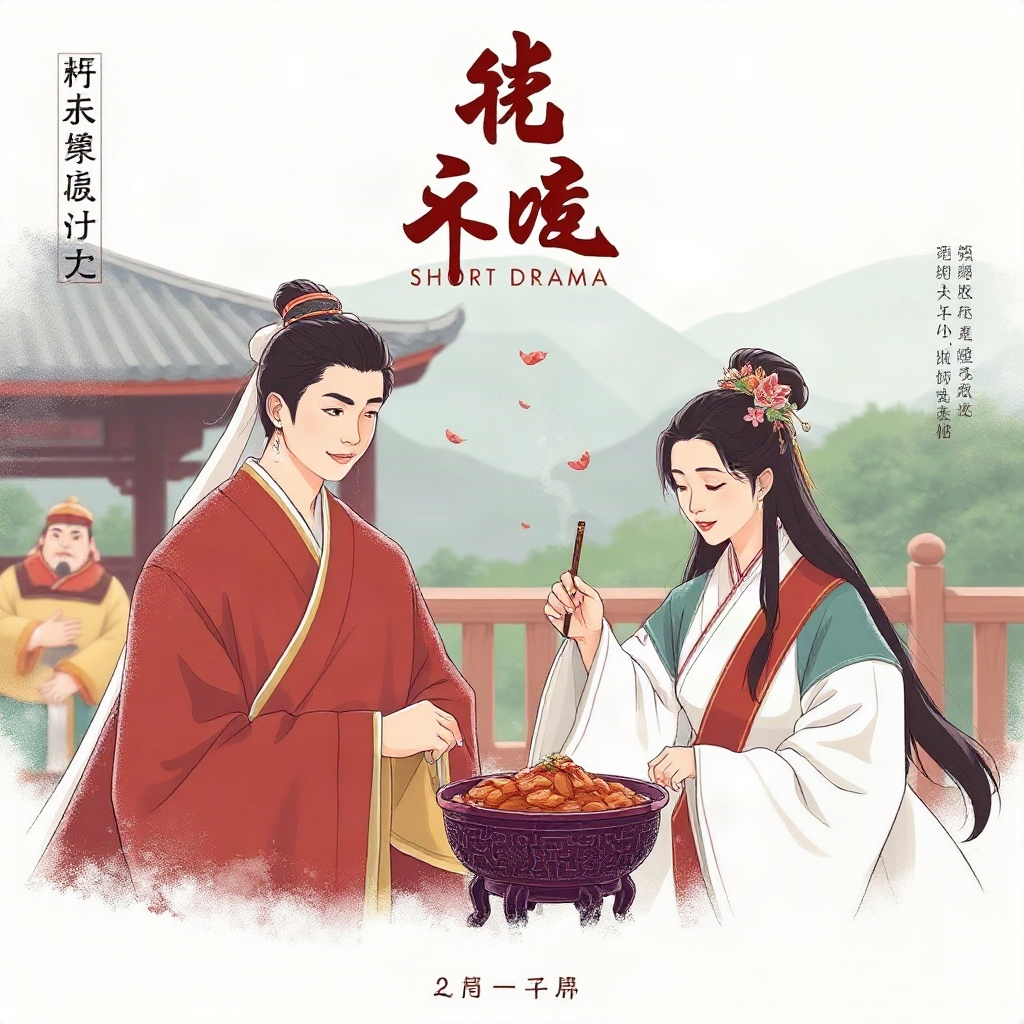 短剧《长安小食肆》唐代美食题材竖版封面